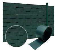 AufuN Lot de 20 bandes brise-vue en PVC rigide pour clôture de jardin, balcon, vert
