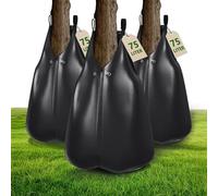 Aufun Lot de 3 sacs d'irrigation d'arbre de 75 l, sac en PVC durable, système d'irrigation de jardin avec ouverture de remplissage Ø 8,5 cm, robustes et résistants aux intempéries, pour petits et