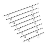 Aufun Main Courante en acier inoxydable 160cm poli Rampe garde-corps avec vis en métal pour main courante, intérieur, extérieur, balcon, parapet