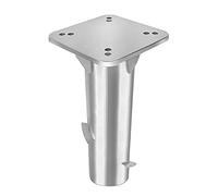 AufuN Pied de parasol en métal pour parasol déporté - Douille universelle - Ancrage au sol robuste - Montage facile (1 pièce)