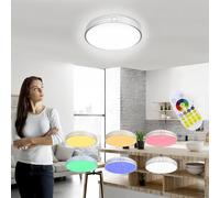 Aufun Plafonnier LED 60 W à intensité variable avec télécommande, lampe de salon, ciel étoilé RVB changeant de couleur, pour chambre à coucher, chambre d'enfant, salon (Tye C)