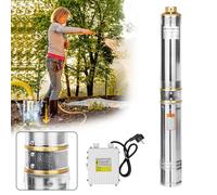 Aufun Pompe Immergée 750 W, avec débit de 4000 l-h, hauteur de refoulement 67 m, Avec filtre anti-saleté(0.75kW-1hp)