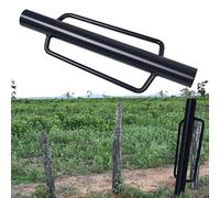 Aufun poteau de bélier poteau de bélier 140mm construction de clôture de bélier en acier robuste, pour poteaux jusqu'à Ø130mm