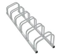 AUFUN Râtelier 6 vélos Support pour vélo Système Range vélo Acier Fixation Sol Mur intérieur extérieur Bicyclette