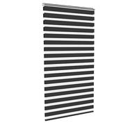 Aufun Store double Klemmfix sans perçage 120 x 220 cm (l x L) - Protection solaire - Store de fenêtre avec chaînette pour fenêtres et portes - Store zébré à traction latérale - Brise-vue moderne