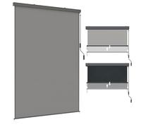 Aufun Store vertical en aluminium - 1,8 x 2,5 m - Avec mécanisme de manivelle - Pour terrasse et balcon - Résistant aux UV - Protection solaire - Protection contre le vent et les regards indiscrets