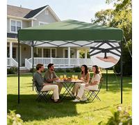 Aufun Tonnelle pop-up - 3 x 3 m - Imperméable - Résistant à l'hiver - Solide - Protection UV - Cadre en acier - Tente de réception pliable pour jardin, camping, fête, mariage, cour - Hauteur réglable