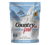 Augason Farms Country Fresh® - Lait sec en poudre 100 % réel instantané sans matière grasse, sac refermable, 350 ml