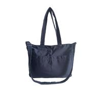 Augbunny Sac à bandoulière en nylon de grande capacité pour voyage, salle de sport, bleu marine, Large