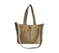 Augbunny Sac à bandoulière en nylon de grande capacité pour voyage, salle de sport, kaki, Large