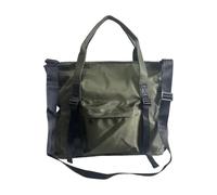 Augbunny Sac fourre-tout en nylon de grande capacité pour femme, sac à bandoulière étanche avec fermeture éclair, pour le shopping, les voyages, le quotidien, Vert, Large