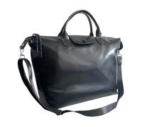 Augbunny Sac fourre-tout pour femme en cuir synthétique, sac à main de grande capacité avec bandoulière réglable, Noir , Large