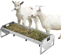 VEVOR Mangeoire à foin râtelier à foin pour bétail 100 L pour 10 moutons 114 cm