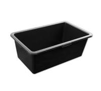 Auge de maçon, en PVC, 90 litres, noir