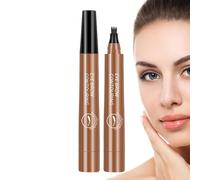 Augenbrauen-Stift - Wasserfester Augenbrauenstift Mit 4 Gabelspitzen - Augenbrauenstift, Langlebiger Flüssiger Agenbrauenstift, Augen-Make-up Für Frauen Und Mädchen