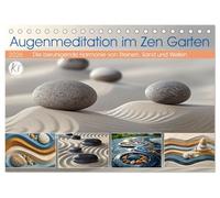 Augenmeditation im Zen Garten (Tischkalender 2026 DIN A5 quer), CALVENDO Monatskalender: Erleben Sie beruhigende Momente der Stille und Harmonie