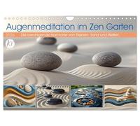 Augenmeditation im Zen Garten (Wandkalender 2026 DIN A4 quer), CALVENDO Monatskalender: Erleben Sie beruhigende Momente der Stille und Harmonie