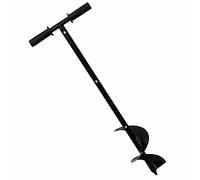 AUGER à trou manuel de 150 mm - Perceuse manuelle robuste pour creuser des trous, jardinage, poteaux de clôture, planter des fleurs et bulbes, percer de la glace et mélanger des engrais