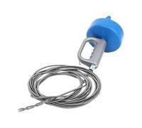 Auger Snake Nettoyeur de canalisations - Tuyau professionnel bouché pour salle de bain, construction en polyéthylène haute résistance et acier inoxydable + raccord de baignoire, matériau de protection