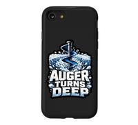Auger Turns Deep Ice Pêche Pêche Dire Coque pour iPhone SE (2020) / 7/8