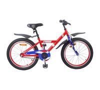 Augerlite Vélo pour enfant jaune en acier pour 2-4 ans avec siège et guidon réglables, garde-boue, sonnette, frein à rétropédalage, idéal pour le parc, la route, l'entraînement et la mobilité des