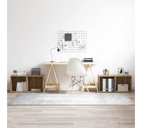 Augerqir Ensemble de 4 meubles TV en chêne Artisan avec 4 étagères, 37 x 35 x 37,5 cm, montage mural, espace de rangement pour salon, multimédia, home cinéma et jeu, meuble bas moderne avec étagère et