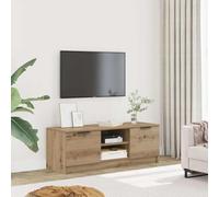Augerqir Meuble TV en chêne Artisan - 102 x 35 x 36,5 cm - Meuble bas avec espace de rangement, tiroir, compartiment et étagère pour salon, chambre à coucher, home cinéma et coin de jeu