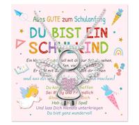 Augesak Cadeau d'inscription scolaire fille, collier fille (Necklace Angel)