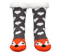 Augesak Chaussettes Chaussons Femme, Chaussettes Chaudes Hiver, Chaussette Antiderapante Femme, Chaussette Polaire, Noël-Chaussettes Épais, Chaussettes-Thermiques, Taille 35-42