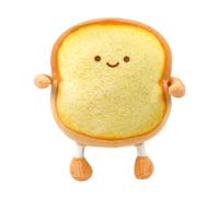 Augesak Peluche Toast, adorables Peluches, Oreiller Pain grillé, Peluche Animal, poupée Jouet 3D, Oreiller Dessin animé, Peluche Toast Souriante, Cadeau créatif pour Enfants