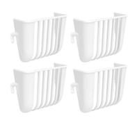 Auget Perruche,Lot de 4 Anti Gaspillage Robuste - Mangeoire à Légumes Spéciale Cockatiel - Usage Intérieur Extérieur Maison Jardin Conure Ara Canari