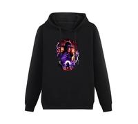 AUGFINDADREAM Men Long Sleeve Printed Hoodies Undertaker Hell's Gate Hoody Sweatershirt Black XXL
