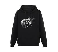 AUGFINDADREAM Men's Long Sleeve Stevie Ray Vaughan Number One Guitar Blues Rock Legend SRV Sweatshirt Hoodie Black S