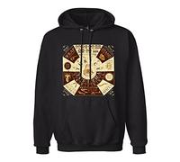 AUGFINDADREAM Men's Long Sleeve Thrice of Dust and Nations Hoody Sweatershirt Black M