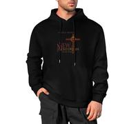 AUGFINDADREAM Men's Warm Hoody Simple Minds Men Long Sleeve Hooded Sweatshirt M