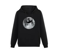 AUGFINDADREAM Sky Diving Moon Mens Hoody - Dive - Diver - Skydive - Skydiving - Free Falling S