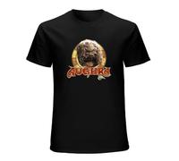 Aughra Circle 80S Movie Men's T-Shirt Unisex Black Cotton Hip Hop Print Tee Shirts S