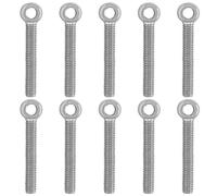 Augiimor Lot de 10 boulons à œil en acier inoxydable 304 M6 x 40 mm soudés à épaule fermée