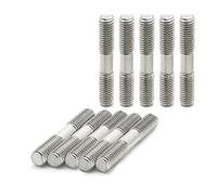 Augiimor Lot de 10 goujons filetés à double extrémité M10 x 50 mm, en acier inoxydable, longueur 50 mm