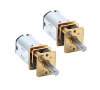Augiimor Lot de 2 moteurs à réduction de vitesse N20 6 V CC 6 V 250 tr/min avec axe de 3 mm
