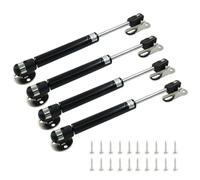 Augiimor Lot de 4 vérins à gaz de 20 N/2 kg, vérins à gaz de 20 cm, amortisseurs d'armoire, charnières de couvercle à gaz pour armoire à jouets, noir