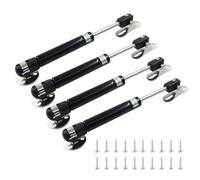 Augiimor Lot de 4 vérins à gaz de 30 N/3 kg, vérins à gaz de 15,2 cm, amortisseurs d'armoire, charnières de couvercle à gaz pour armoire à jouets, noir