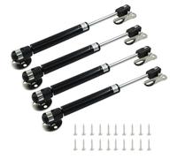 Augiimor Lot de 4 vérins à gaz de 30 N/3 kg, vérins à gaz de 20,3 cm, amortisseurs d'armoire, charnières de couvercle à gaz pour armoire à jouets, noir