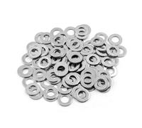 Augiimor Lot de 50 rondelles plates M8 en acier inoxydable (diamètre extérieur de 20 mm, épaisseur 1,5 mm) pour vis boulons (M8 x 20 x 1,5 mm)