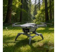 Augmentateur de hauteur pliable pour DJI 5 Pro, support d'installation rapide en PC et silicone pour des prises de vue stables, trépied compact et portable pour photographie en extérieur, gris