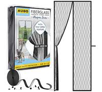 AUGO Moustiquaire magnétique en fibre de verre conçue pour porte - Auto-scellante, très résistante, en maille mains libres pour garder les insectes à l'extérieur - Convient aux animaux et aux enfants
