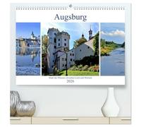 Augsburg - Stadt des Wassers zwischen Lech und Wertach (hochwertiger Premium Wandkalender 2026 DIN A2 quer), Kunstdruck in Hochglanz: Die historische Wasserversorgung ist Welterbe