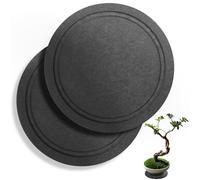 Augshy Lot de 2 soucoupes rondes en terre de diatomées pour intérieur, 10,2 cm, séchage instantané, plateau pour récupérer l'eau pour pot de fleurs et pots de fleurs