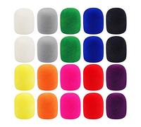 Augshy Lot de 20 Housses épaisses en Mousse pour Microphone de scène jetables (10 Couleurs)