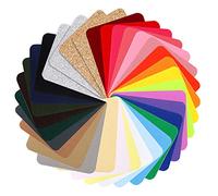 AUGSHY Lot de 33 écussons thermocollants, 31 couleurs, parfaits pour les loisirs créatifs en jeans